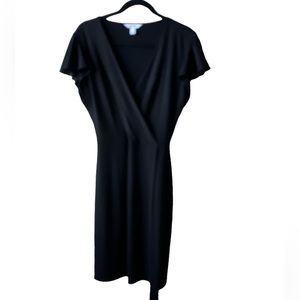 Nine West fit and flare black dress Size M